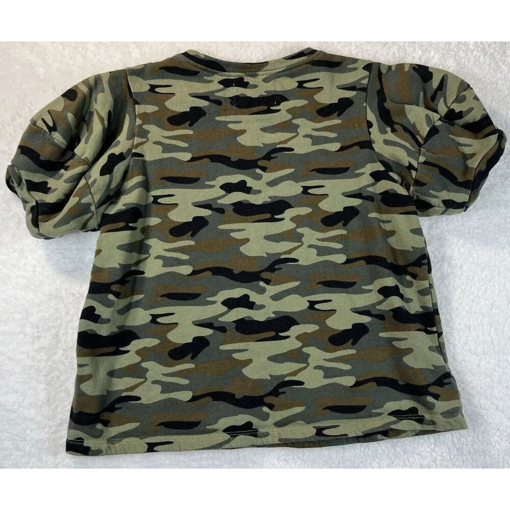 Athropologie Velvet by Graham & Spencer Shirt Womens Sz XS Puff Sleeve T-shirt - Picture 5 of 7